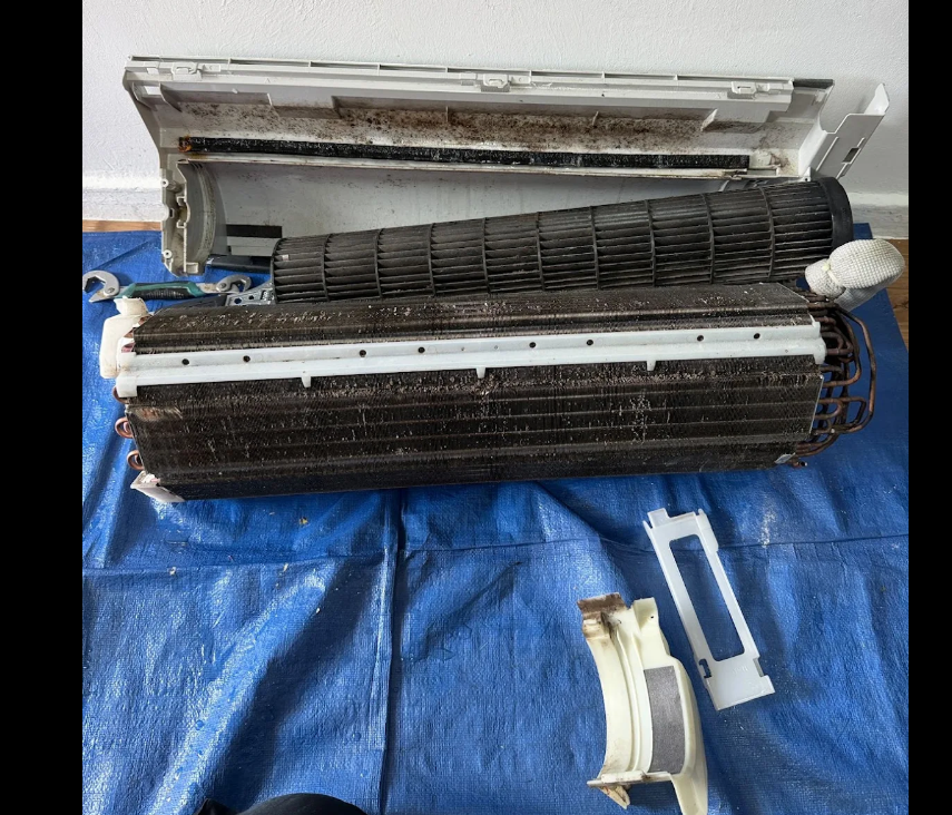 During cleaning